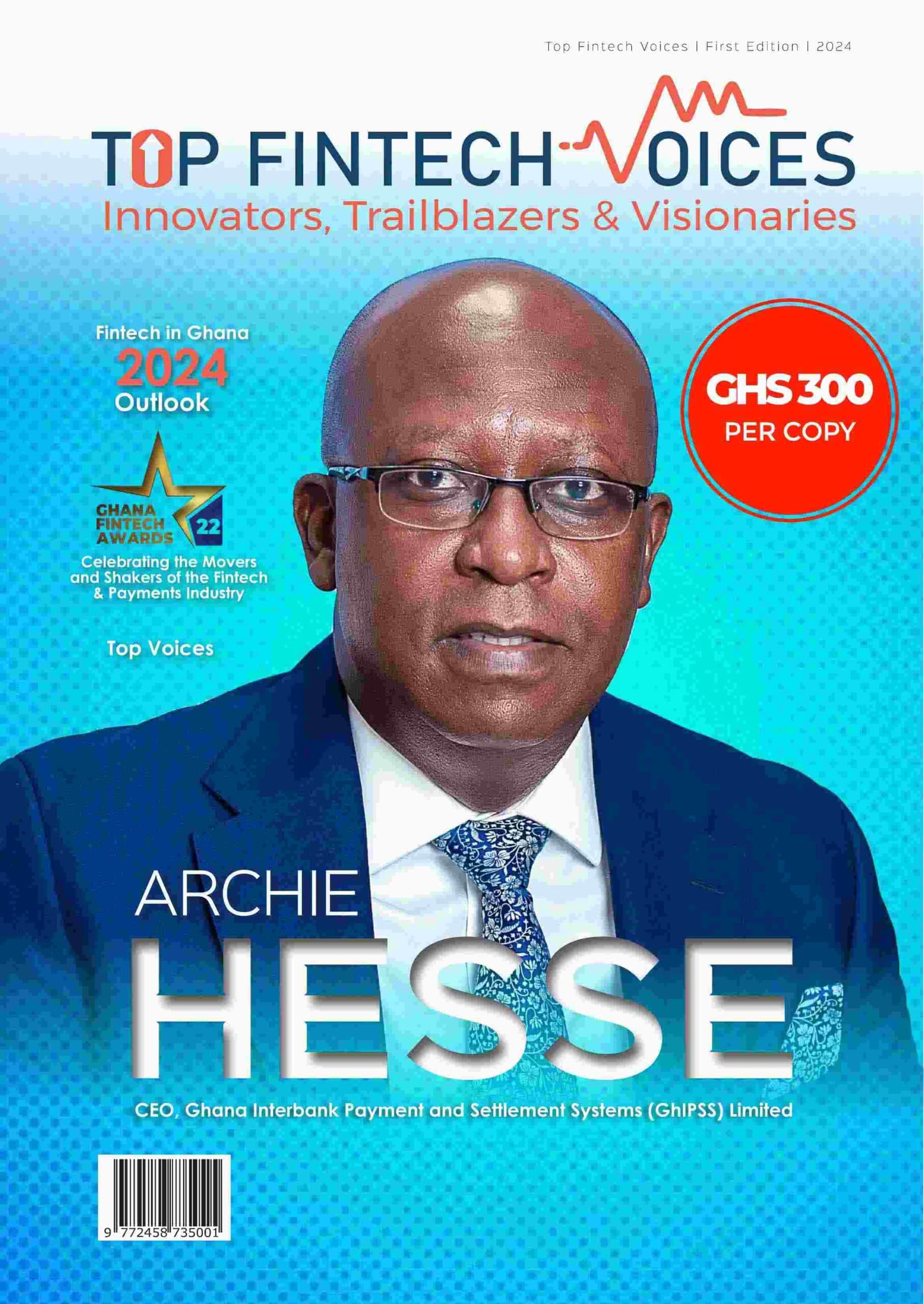 Top Fintech Voices Vol. 1 — Archie Hesse on the cover